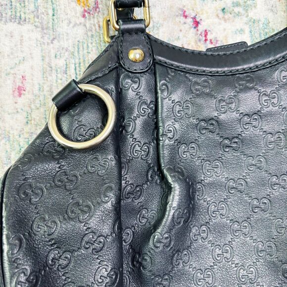 Gucci Sukey Tote Guccissima Black - Picture 15 of 15